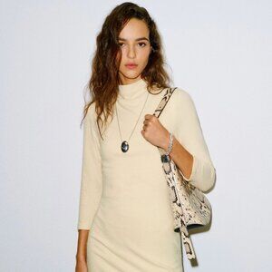 Reformation Camille Knit Dress Yellow - Size S